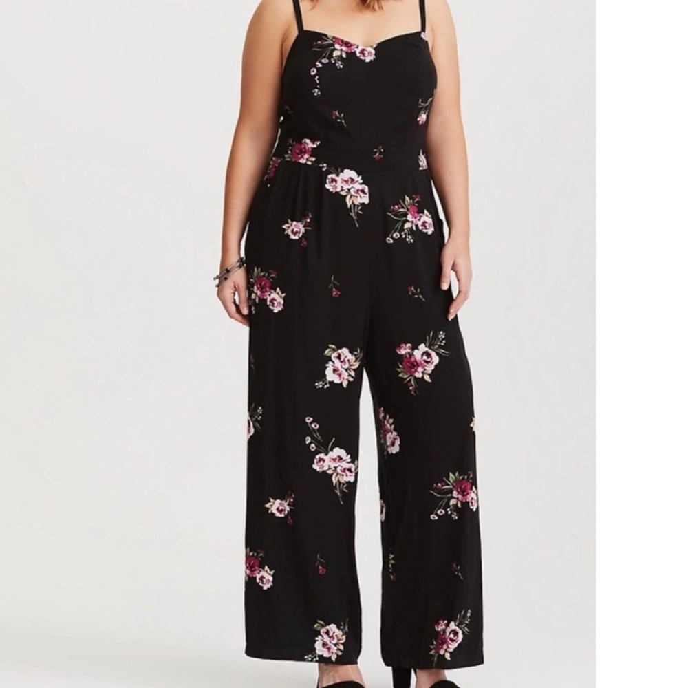 Torrid Floral Jumpsuit
